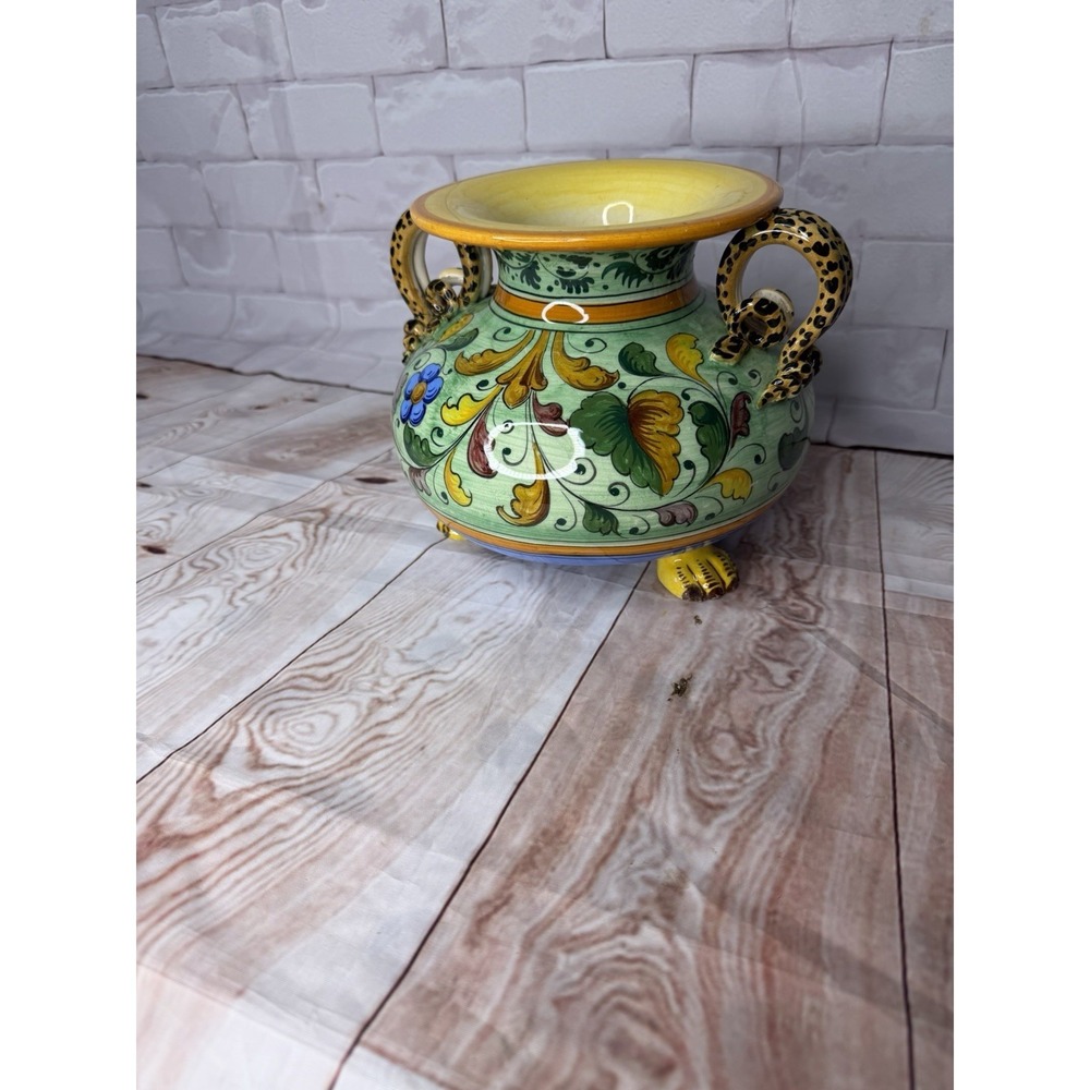 Vintage Italian Majolica Jardiniere / Centerpiece‎ Bowl